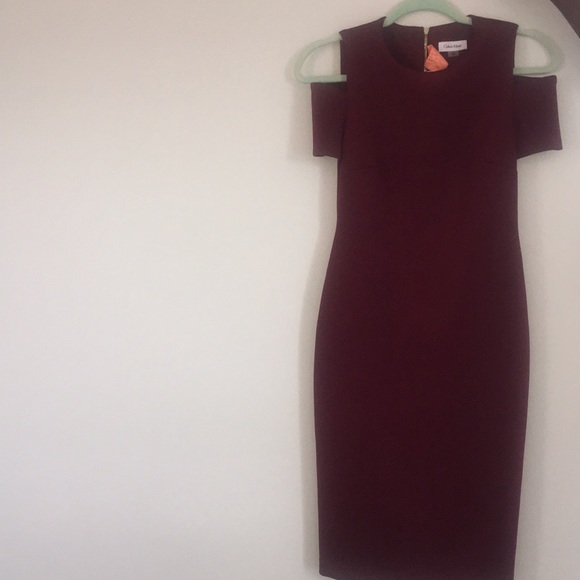 Calvin Klein Open Shoulder Dress - Picture 3 of 4